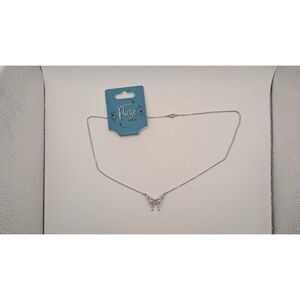 Poise Multicolored Rhinestone Butterfly Necklace